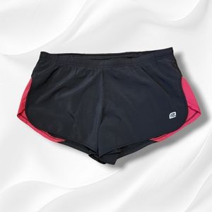 RoadRunner Black/pinkRun Shorts Athletic Elastic Waistband Lined Liner Brief XL